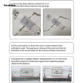 Standard Concrete Crack Gauge Clear Crack Monitoring Tool Tell-Tale Crack Measuring Tool Crack Measuring Ruler.