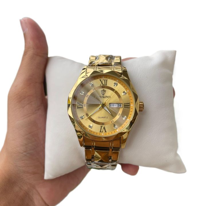 Binbond%20B2521%20Golden%20Color%20Waterproof%20Calendar%20Stainless%20Steel%20Strap%20Quartz%20Watch%20-%20Image%204