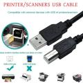 USB Printer Cable 1.5Meter - Cable Protector. 