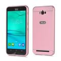 For Asus Zenfone 2 Laser ZE500KL PC Back Cover Metal Bumper Frame Case For Asus Zenfone 2 Laser ZE500KL(Color:Pink).