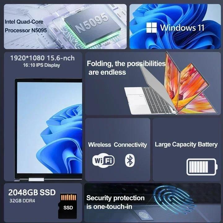 15.6Laptop%20Intel%20Celeron%20N5095%20notebook%20gamer%2032GB%20RAM%202TB%20SSD%20Office%20Study%20PC%20Computer%20Windows%2011%201920*1080%20Resolution%20laptop%20-%20Image%202