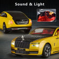 1/24 Alloy Diecast Car Model Rolls Royce Spectre Toy Simulation Limousine Pull Back Sound Light Advanced Decorative Toys for Boy. 