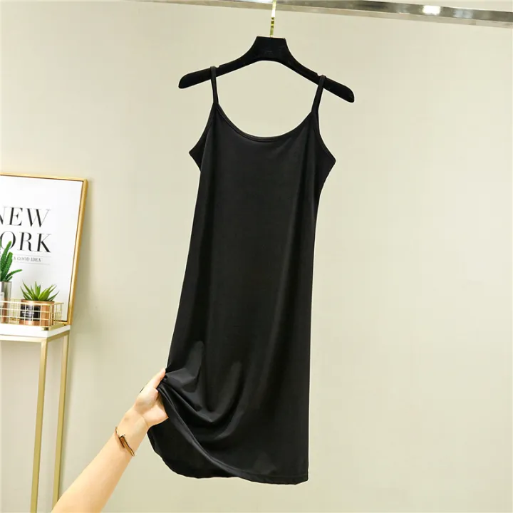 Outer%20Wear%20Suspender%20Skirt%20Women%202024%20Summer%20Thin%20Ice%20Silk%20Knitting%20Dress%20Loose%20Inner%C2%A0wear%20Base%20Skirt%20Nightdress%20Slip%20Dress%20-%20Image%202