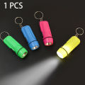 Portable Mini LED Flashlight USB Rechargeable Bright Torch ABS Lightweight Flashlight for Camping Riding Hiking Adventure Bike 1Pcs. 