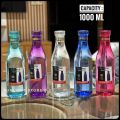 BPA Free Plastic Water Bottle 1000 ml - Food Grade Multicolor (1 Pcs).
