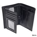 Avro Classic Bifold Wallet With Inner Zipper Pocket Black Wallet For Men Made By 100% Cow Leather Money Bag For Man. 