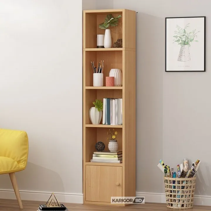 Reader's%20Choice%205%20Layer%20Book%20Shelf%20Shelving%20Display%20Bookcase%20Shelve%20MDF%20Wood%20Bookshelf%20Showpiece%20Rack%20with%20Storage%20Cabinet%20by%20KARIGOR%20BD%20-%20Image%203