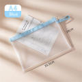 A6 Zippered Document Folder A4 Filing Products A4 Transparent Document Bag Transparent Zipper Pouch A5 Office File Holder. 