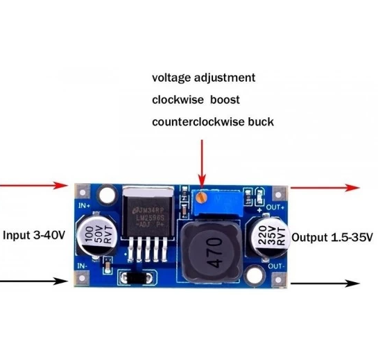 LM2596 DC-DC Buck Converter Step-Down Power Supply Module-1PC