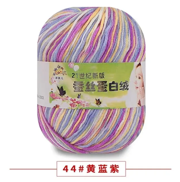Mixed%20Color%20Needlecraft%20Fibroin%20Wool%20Yarn%20Smooth%20Worsted%20Soft%20Silk%20Baby%20Wool%20Fiber(1Pcs)%20-%20Image%203