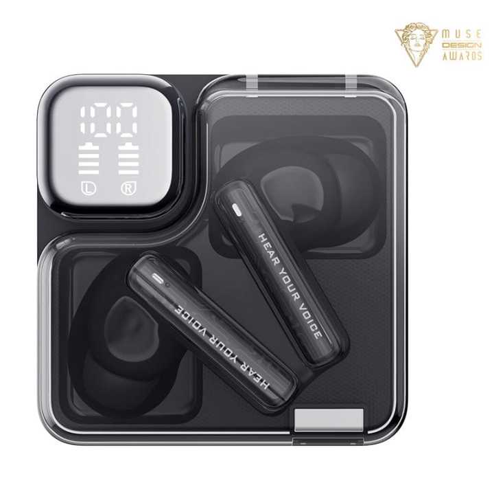 QCY MeloBuds Neo T31 Sci-Fi Aesthetic Earbuds – Transparent TWS | 6 Months Warranty by TRONZZ