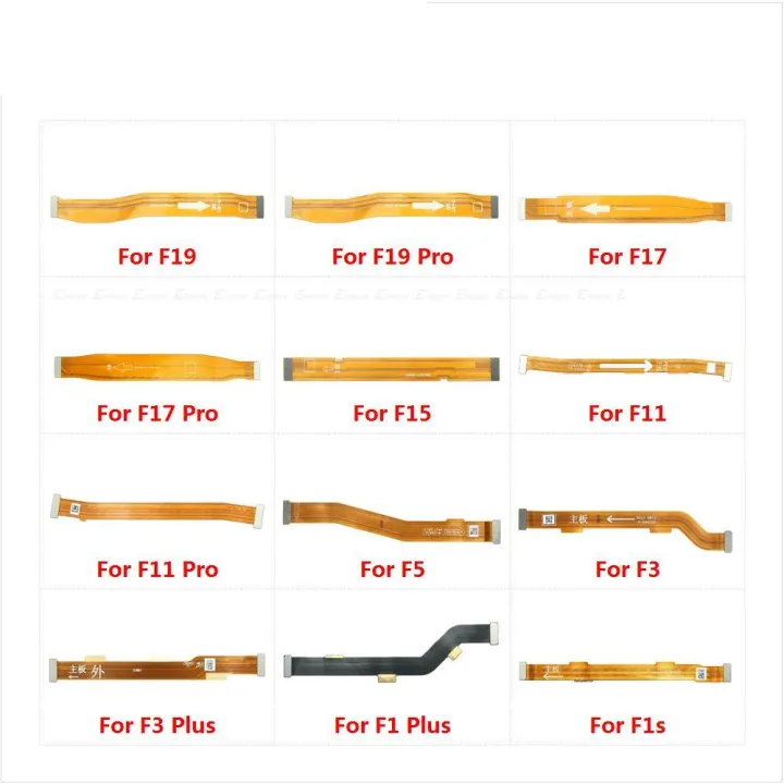 Main Motherboard LCD Display Connector Flex Cable Parts For OPPO F1s F1 F3 Plus F5 F11 F15 F17 F19 Pro