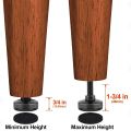 Furniture Table Leg Metal Leveling Feet 4pcs All Iron Furniture Leveling Feet Anti-slip Furniture Legs Adjustable Furniture Legs. 