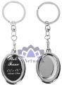 Metal Photo Frame Key Ring Egg-Shaped. 