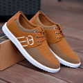 Hot Men's Brand Canvas Shoes Lightweight Sneakers Autumn Men Breathable Vulcanized Shoe Lace Up Work Footwear Man Drive Shoe KEEMEEUYZO. 