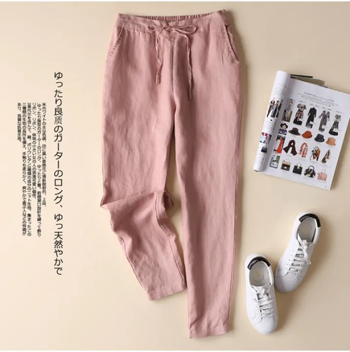 2022%20Elegant%20Cotton%20Linen%20Pants%20Women%20Fashion%20Harajuku%20Lady%20Formal%20Pants%20Large%20Size%20S-5XL%20Famous%20Brand%20Linen%20Trousers%20Female%20-%20Image%202