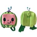 【ready stock Cocomelon Plush Backpack Kids Children Soft Stuffed Schoolbag Shoulderbag Gifts. 
