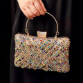 Evening Bags Rhinestone Luxury Design Handbags Metal Handle Chain Clutch Shoulder Crossbody Bag Party Events. 