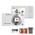 2.7-inch TFT Digital Camera 56MP 4K Ultra HD 20X Zoom Auto Focus Self-Timer Face Detection Anti-shaking with 2pcs Batteries Hand Strap. 