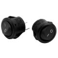 2x On/Off Self Latching Press Buttons Rocker for Car Auto Boat black.