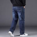 10XL Oversize Black Jeans Men Plus Size 50 Denim Pants Husband Breathable Loose Trousers Men Streetwear Baggy Jeans Casual Pants.