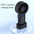 Mini Fan with Solar & USB Charging, 5-Speed Handheld Pocket Fan for Outdoor Use, Eco-Friendly Cooling Device. 