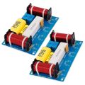 2Pcs 120W Speaker Crossover 3 Way Audio Frequency Divider Loudspeaker WEAH-338 3 Unit Crossover Filters for Speakers Audio Frequency Divider.