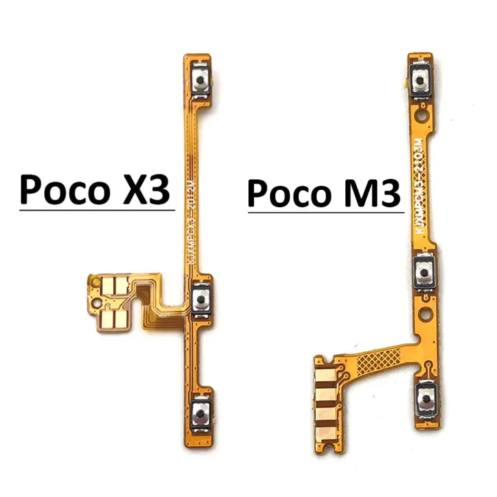 New%20Compatible%20For%20Xiaomi%20Poco%20X3%20NFC%20/%20Poco%20M3%20Power%20Button%20On%20Off%20Volume%20Switch%20Connector%20Flex%20Cable%20-%20Image%206