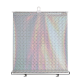 Sunshade Roller Blackout Suction Cup Blinds Curtains for Living Kitchen Office Car Window Free-Perforated Curtain A. 