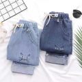 Jeans for Women Spring and Autumn Pants New Student Trousers2022New Girl Loose Junior High School Student Casual Straight Pants.