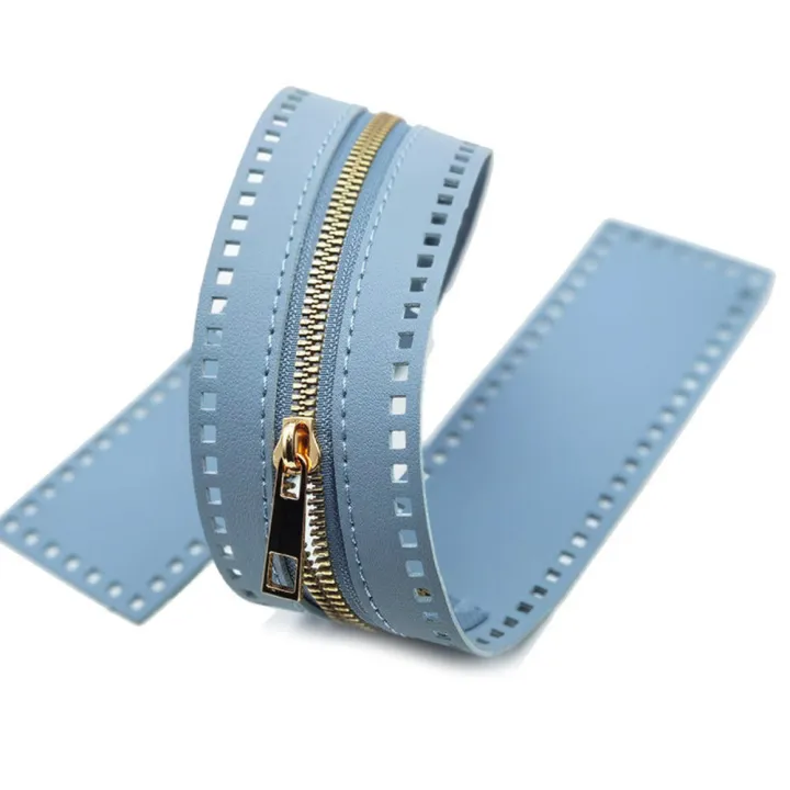 55cm%20Universal%20Double-sided%20Leather%20PU%20Zipper%20Accessory%20Woven%20Bag%20Zipper%20Strip%20With%20Rope%20Hole%20Long%20Zipper%20-%20Image%207