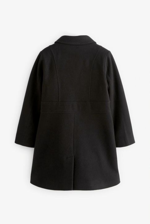NEXT%20Black%20Color%20Military%20Wool%20Overcoat%20For%20Girl's%20(3-11yrs).%20-%20Image%206