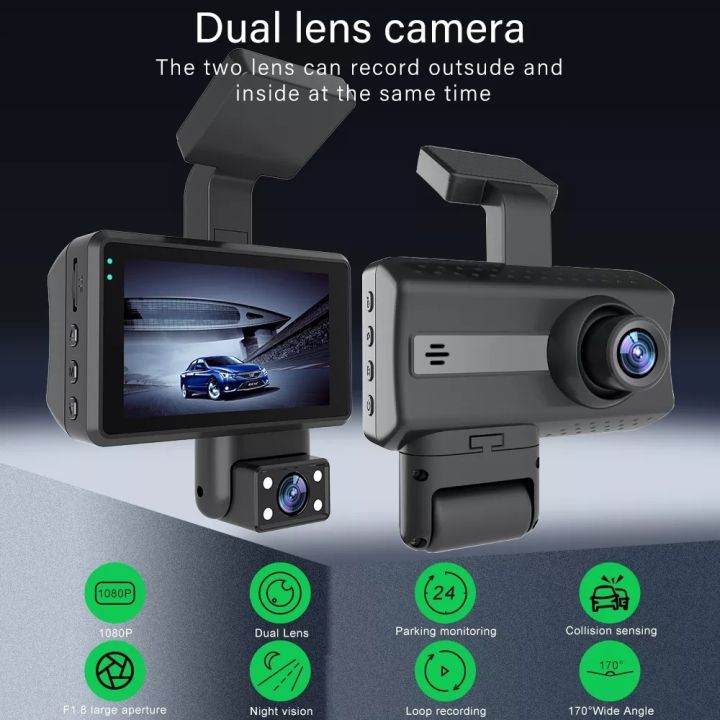 NEW-%20Front%20and%20Inner%20Dual%20Camera%20HD%20Infrared%20Night%20Vision%20Car%20Dash%20Cam%20Driving%20Recorder%20-%20Image%204