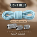 CecyliaXion New Round Shoe laces Without ties Tennis Elastic Laces Sneakers Kids Adult No Tie Shoelace Rubber Bands Shoe Accessories. 