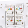 86 Type Computer Socket Panel CAT5E Network Module RJ45 Interface Outlet. 