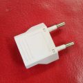 EU 2-Pin Plug To 2-Pin Socket Converter 250V 6A Multifunction Adapter. 