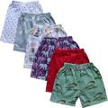 10pcs Printed Cotton Half Pant for Boys - Multicolor Combo Pack.