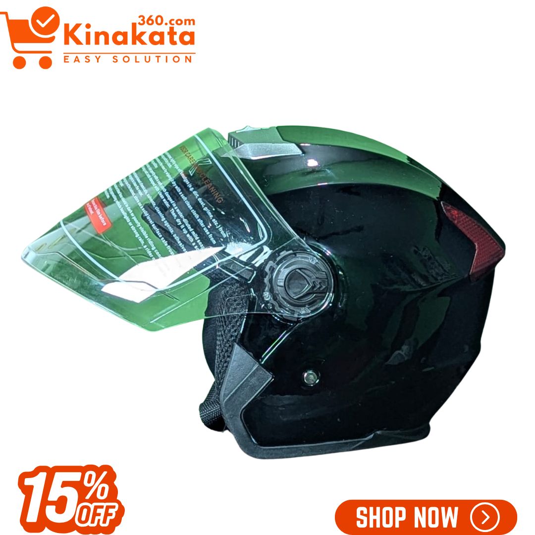 STM Premium Open Face High-Quality Half-Face Bike Helmet for Men & Women - Red & Black Options