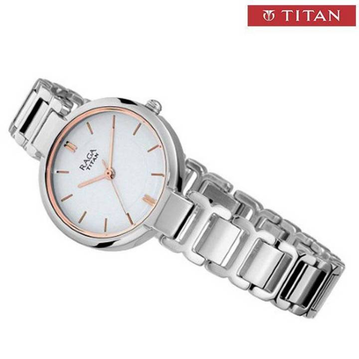 Titan Raga Viva White Dial Analog Watch For Men - (2608SM01)