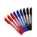 Oily Hook Line Pen Small Double-Headed Marking Pen Marker Pen Children's Painting Water-Based Hook Line Pen Red Blue Black Marker. 