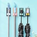 1/3Pcs Cartoon Mop Sticky Hook Broom Card Holder Non-marking Punch-free Hanger Wall-mounted Mop Clip.