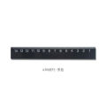 MUJI stationery black and white ruler 15CM double-sided scale mini portable student aluminum ruler grid ruler. 