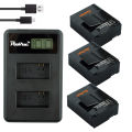 1600mAh AHDBT-301 AHDBT-302 Batteries + LCD Dual Charger For GoPro Hero 3+ Go Pro Hero3 Plus Action Camera.