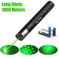 10 Miles 532nm Adjustable Focus Green Laser Pointer Beam Light Pen +Star Cap 5mw. 