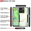 For Xiaomi Redmi 13C C-Xunnd Edge-Reinforced Shockproof Cushion Back Clear Hybrid Transparent Hard Cover Casing. 