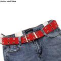 Harajuku Wide Belt Canvas Web Double Grommet Hole Buckle Belt Female Male Hot Waist Strap Belts for Women Men Jeans. 