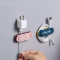 4 PCS Wall Wire Plug Organizer Holder Cable Thread Storage Hooks Desktop Wire Holder Rack Wall Shelf Kitchen Accessories Storage.