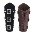 Cosplay Leather Armor Arm Viking Bangles Pirate Knight Gauntlet Wristband Bracer Accessories New Men's Bracelet Punk Hop.