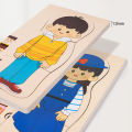 Wooden Human Body Puzzle Montessori Boys Girls Multi-Layer Body Structure Puzzle Cognitive Teaching Aids Learning Toys For Child.