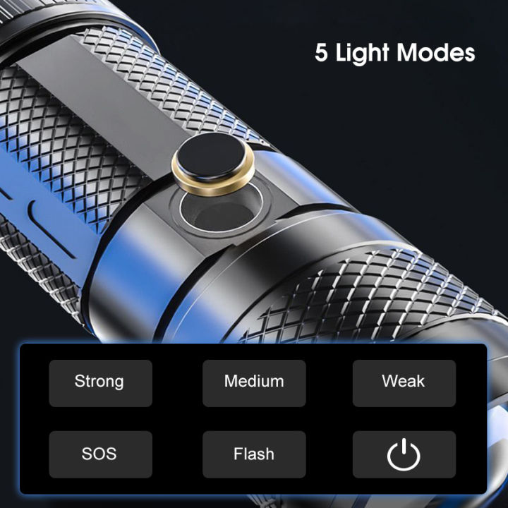 Auoyo%20Outdoor%20Flashlight%20LED%20Torch%20Light%20Telescopic%20Focus%20Flashlight%20Portable%20Rechargeable%20Flashlight%20Zoom%20Outdoor%205%20Light%20Modes%20Waterproof%20Flashlight%20-%20Image%204